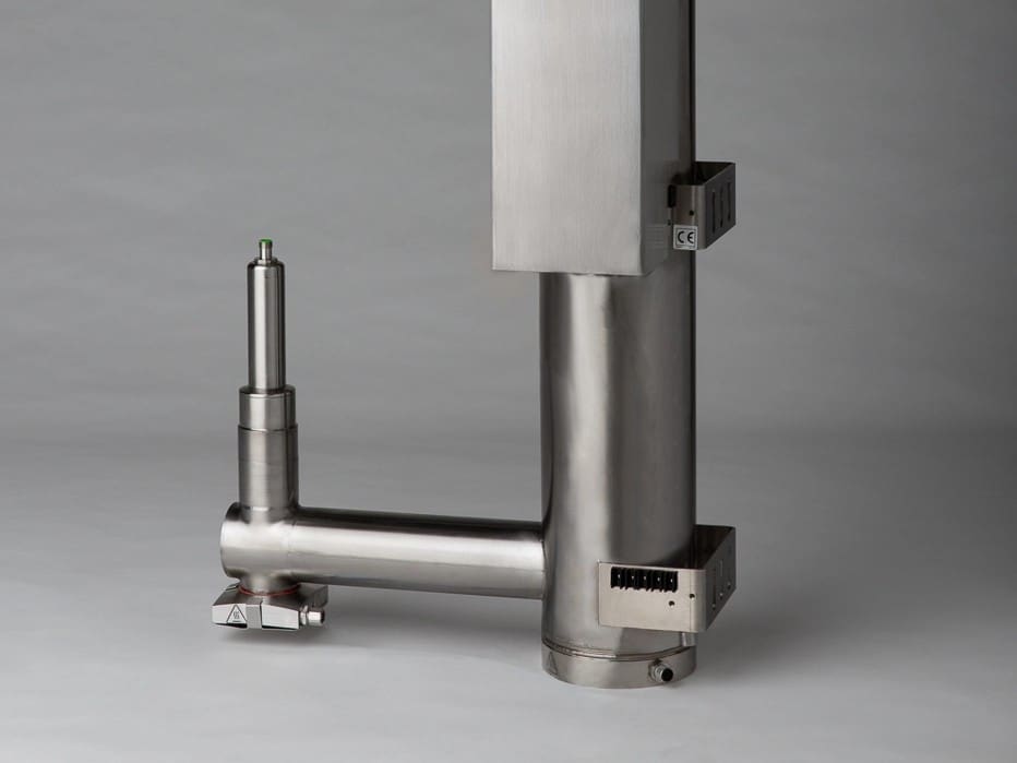 stainless steel L shaped industrial pipe assembly