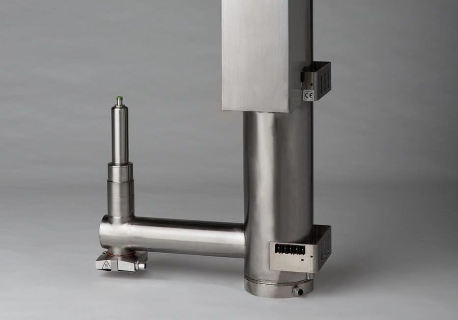 stainless steel L shaped industrial pipe assembly